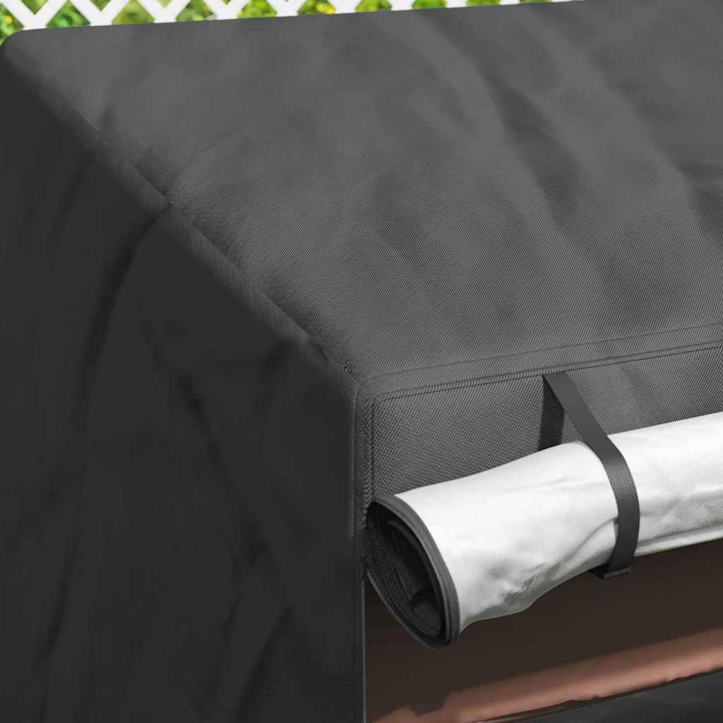 Outdoor Swing Cover Black 155 x 95 x 165 cm 600D Oxford Fabric